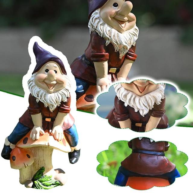 Mini Resin Moss Micro Landscape Garden Decoration Gnome Statue Resin Garden Figurines Ornaments for Bookshelf Garden Accessories Army Green