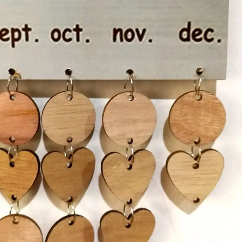 ELEG-деревянная доска с календарем на день рождения DIY семья и друзья знак на день рождения специальные даты планировщик доска для дома подвесной Декор подарок