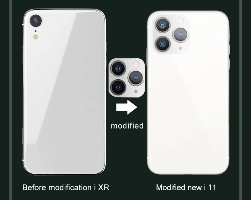 Роскошная наклейка, объектив камеры, сменная секундная стрелка для iPhone 11 Pro Max, Защитное стекло для iPhone XR X XS MAX, наклейка, поддельная камера