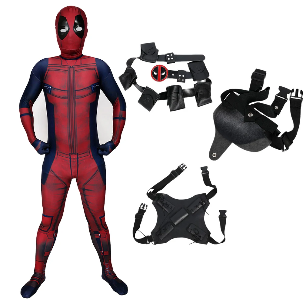 Deadpool 2 Cosplay Costume Superhero Halloween Costumes for Kids Adult Custom Made Bodysuit Suit Jumpsuit Wade Winston Wilson |
