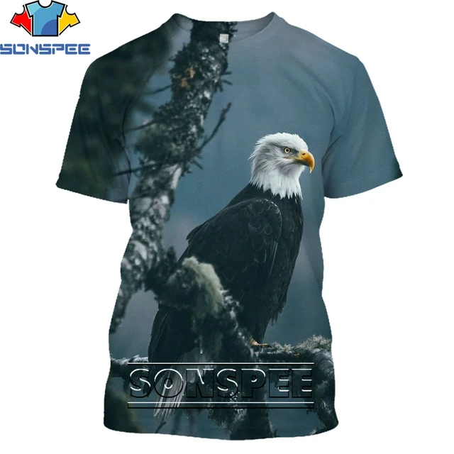 SONSPEE Fashion Streetwear Falcon Clothing Animal Eagle 3D Print T-shirt Summer Casual Men Hawk T Shirts Women Short Sleeve Tops 30452