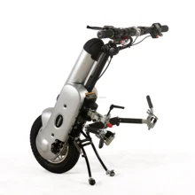 electric attachable handcycle for wheelchair