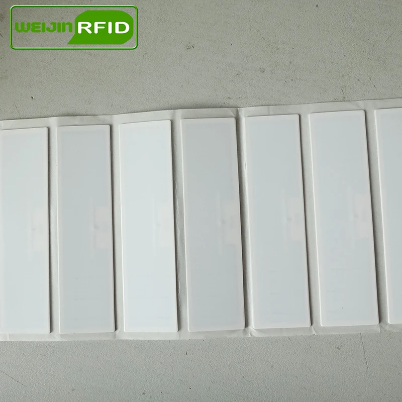 UHF RFID ультратонкая антиметаллическая бирка 915 МГц 868 м Impinj R6 EPCC1G2 fixed основные средства 95*25*0,8 мм ПЭТ Пассивная RFID PET этикетка