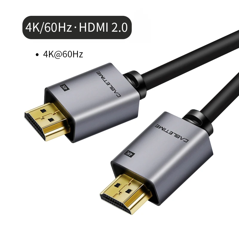 Cable Hdmi Cabletime  Audio Video Cables - Hdmi 2.0 Cable 4k 60hz Cl3  Projector - Aliexpress