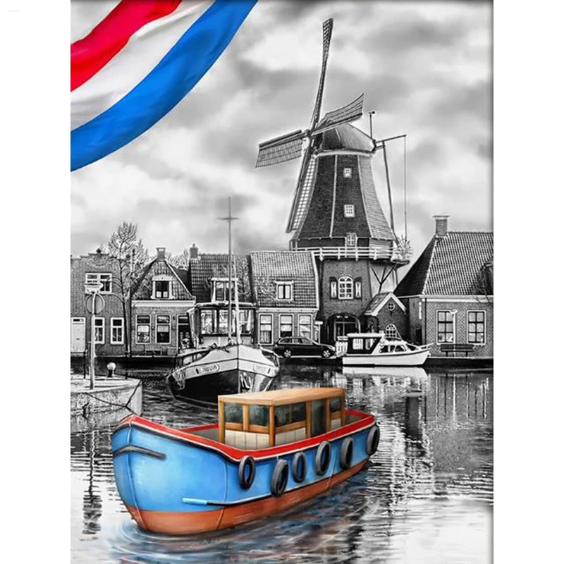 

5D DIY Diamond Painting Scenic Full Square Rhinestone Picture Diamond Mosaic Cross Stitch Gift Drop Ship