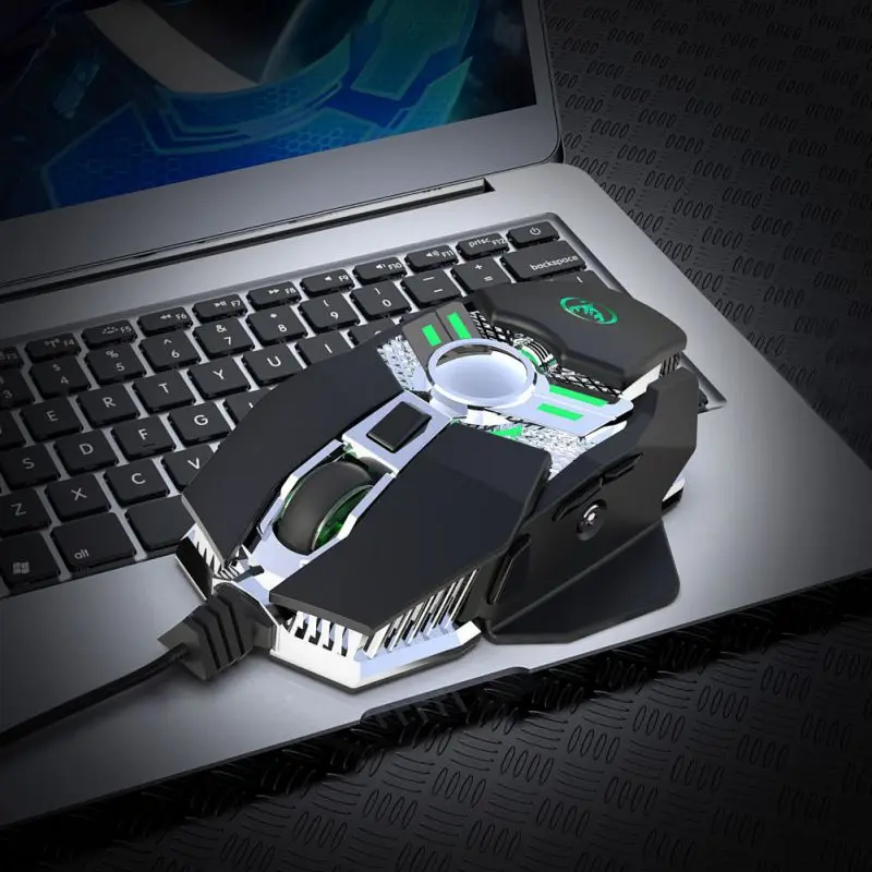 Горячая J200 игровая мышь Механическая USB 6400 dpi 7 ключ Макросъемка программируемая проводная мышь для ПК ноутбука