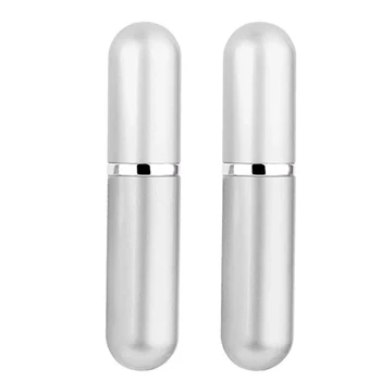 

2Pcs Perfume Bottles Mini Travel Refillable Perfume Atomizer Portable Empty Metal Roller Ball Liquids Oil Perfume 5ML