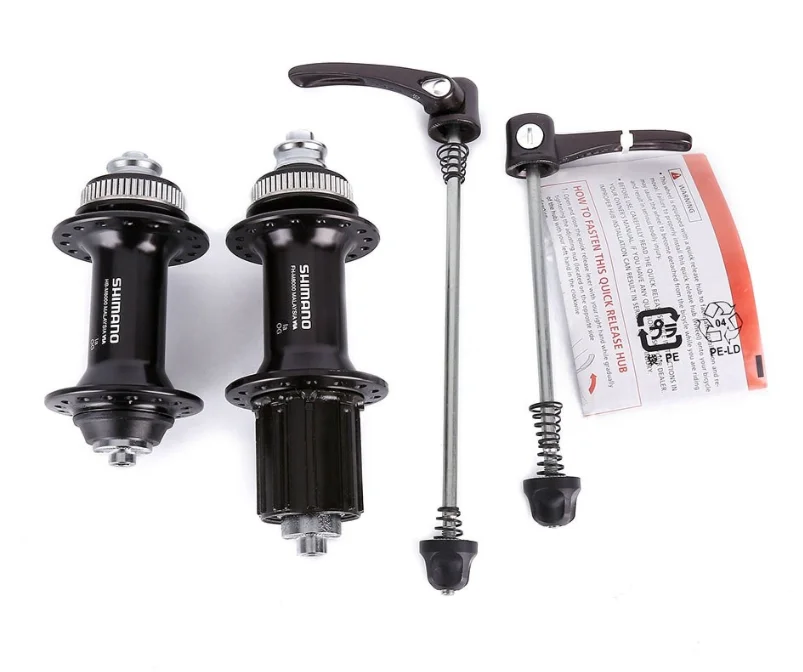 Shimano XT M8000 передняя, Задняя Ступица Горная дорога велосипед Центральный замок куб с быстроразъемным шампуром 32H черный - Цвет: A Pair Hub