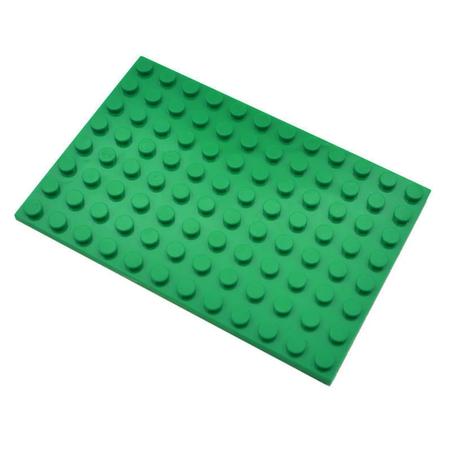 20pcs DIY Building Blocks 8x12 Dots Thin Figures Bricks Educational Creative Size Compatible With Brand Toys for Children Green 20PCS