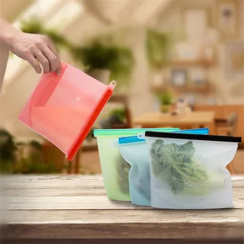 

Kitchen Gadgets 1000Ml Fruits Vegetables Reusable Food Sealed Packing Bags Cozinha Kitchen Accessories Cooking Tools Utensils