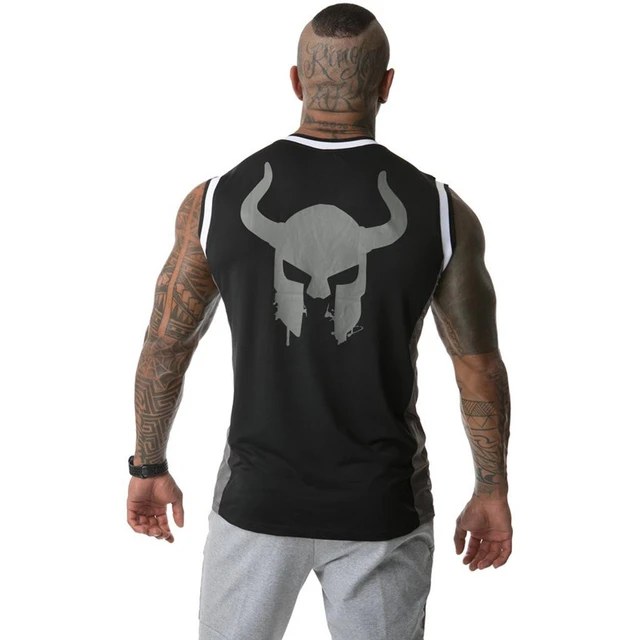 Camisetas de culturismo sin mangas con tirantes para hombre camisetas de Fitness para gimnasio camisa de
