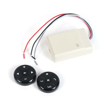 

Wireless Steering Wheel button Remote Control Interior Decal Universal