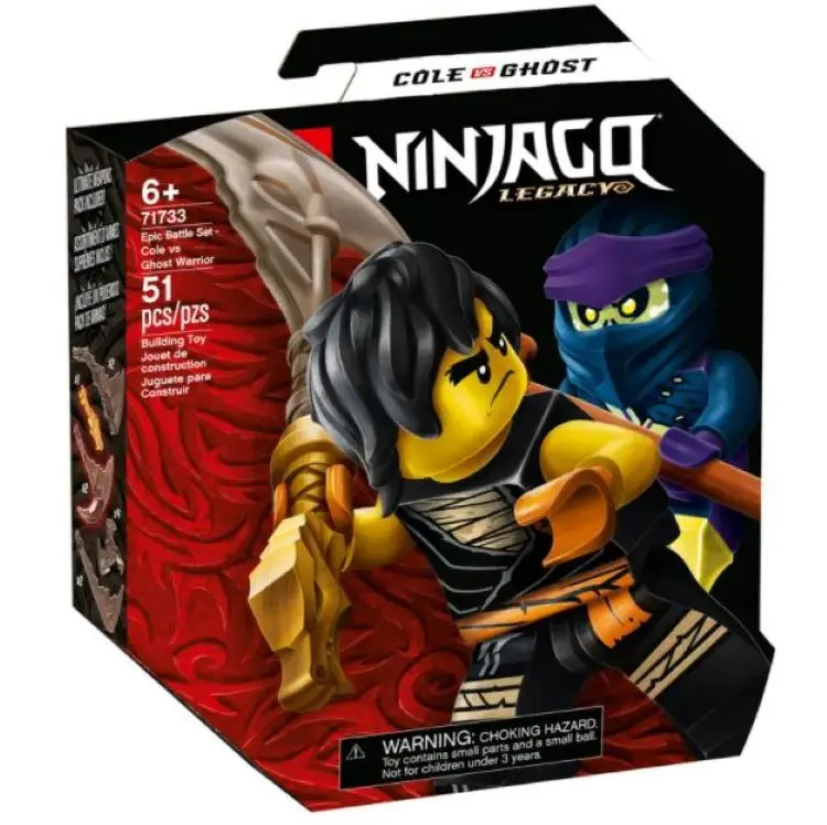 71733 lego ninjago Epic Battle Set - Cole etc. Ghost Warrior great chritmas toys gift birthday minifigures ninja fans playset | Игрушки и