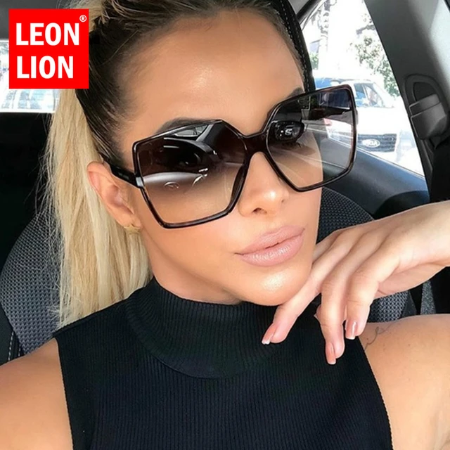 LeonLion 2023 Vintage Oversized Sunglasses Women Square Sun Glasses for  Women/Men Elegant Eyewear Women Gafas De Sol Mujer 2023 - AliExpress