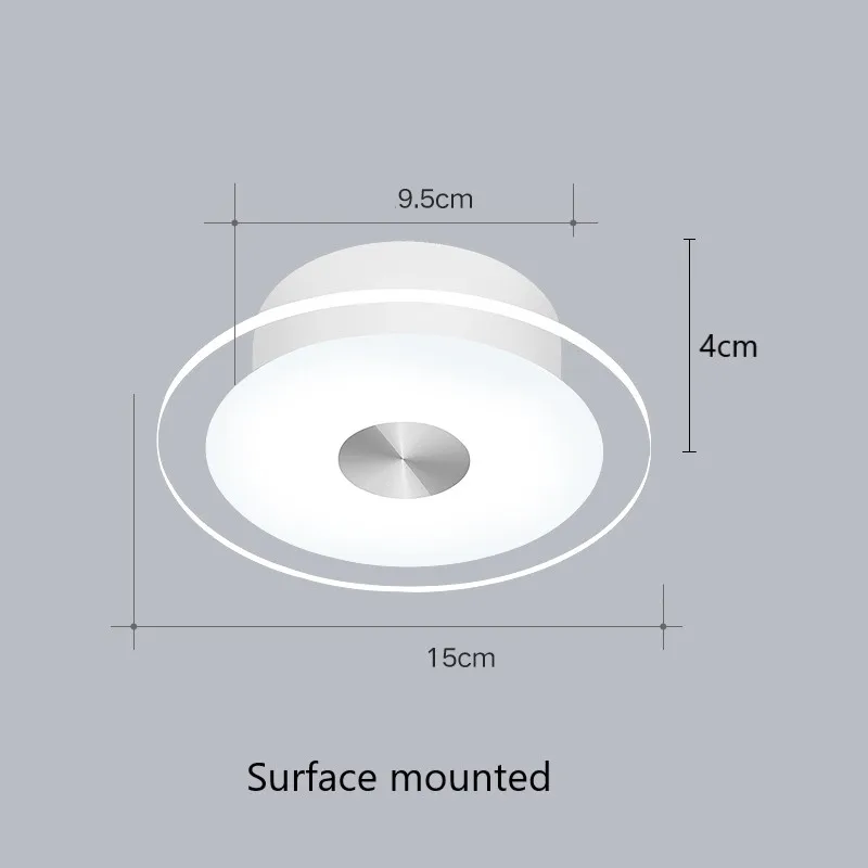 Современный Стеклянный подвесной светодиодный потолочный светильник для коридора, потолочное освещение для гостиной, спальни, декоративное освещение для комнаты - Цвет корпуса: Surface mounted