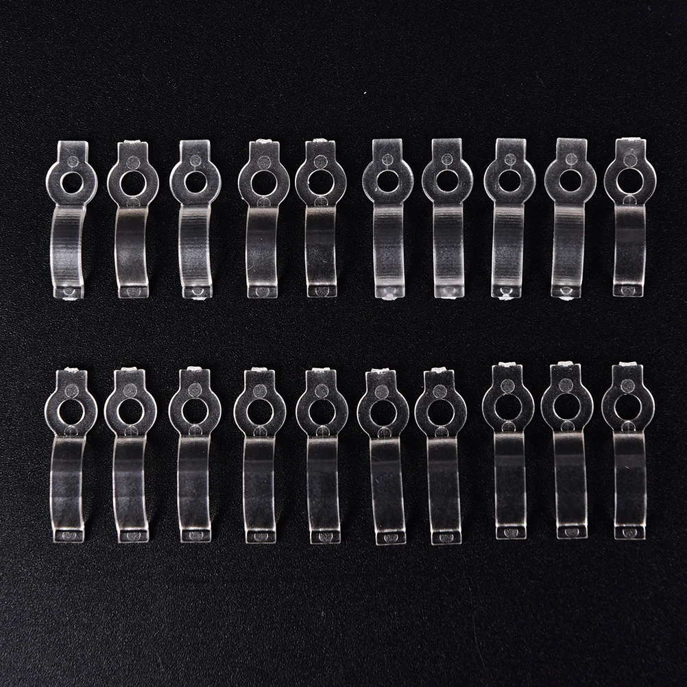 10pcs/lot LED Strip Silicon Clip for Fixing 8mm 10mm Waterproof IP65 3528 3014 5050 RGB Tape Light Bracket Clamp | Обустройство дома