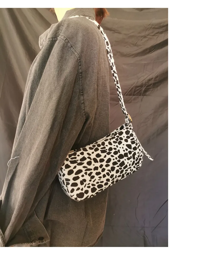 Leopard Pattern Retro Bag Lady In Autumn and Winter of Baguette Bag for Women