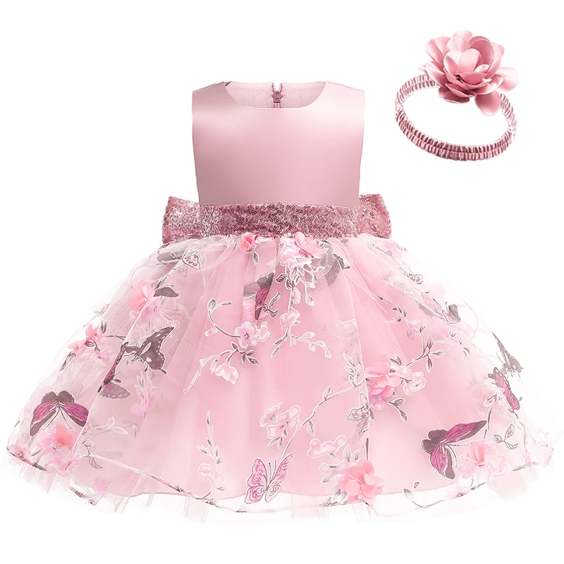 Cute Cake Tutu Dress Girl Flower Upper Body Sequins Wedding Party Princess for Girls Mesh Sweet Elegant Children Dresses | Детская