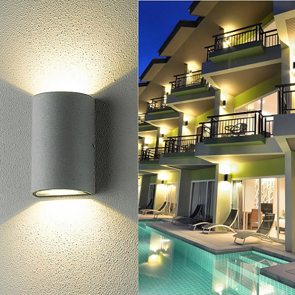 Outdoor Wall Light 2 Head Outside Up Down Sconce For House Patio Porch Garage Gate Balcony Yard Waterproof wall light