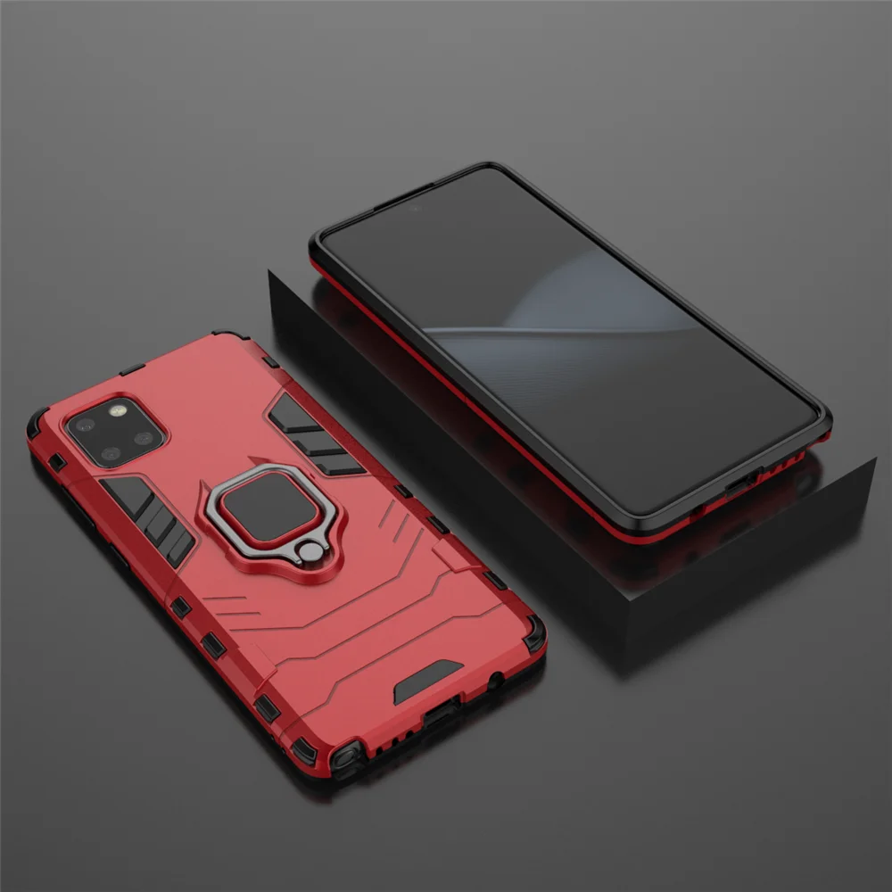 Enhanced Protective Magnetic Ring Car Holder Case for Samsung Galaxy Note 10 Lite & S10 Lite