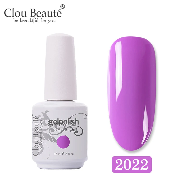 Clou Beaute лак для ногтей 15 мл Блестящий Гель-лак для ногтей Дизайн ногтей Маникюр УФ-лак Гель-лак - Цвет: 2022