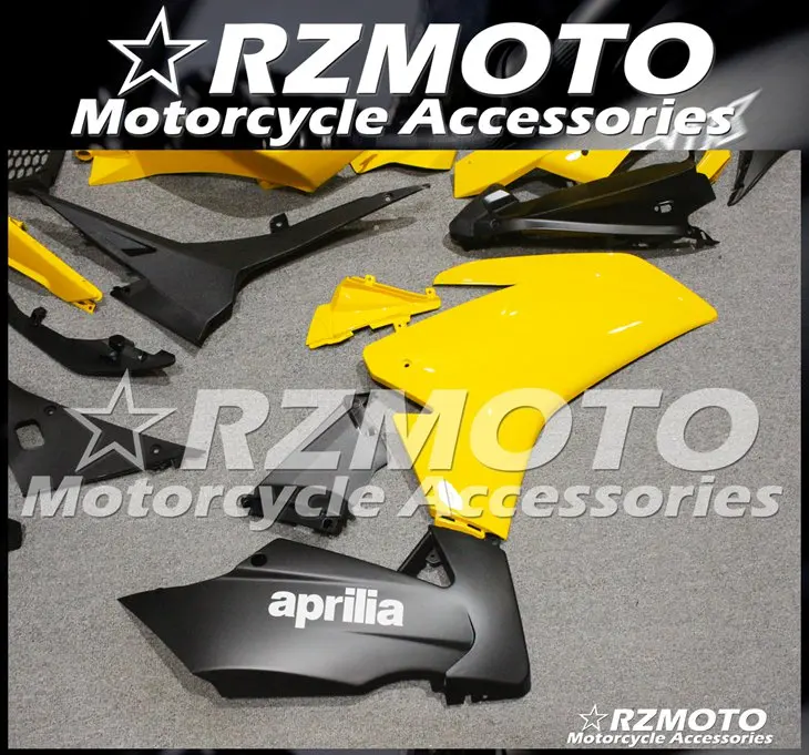 Литьевая Форма ABS Полный обтекатели наборы Подходит для Aprilia RS4 50 RS125 2012 2013 12 13 14 15 тела набор желтый