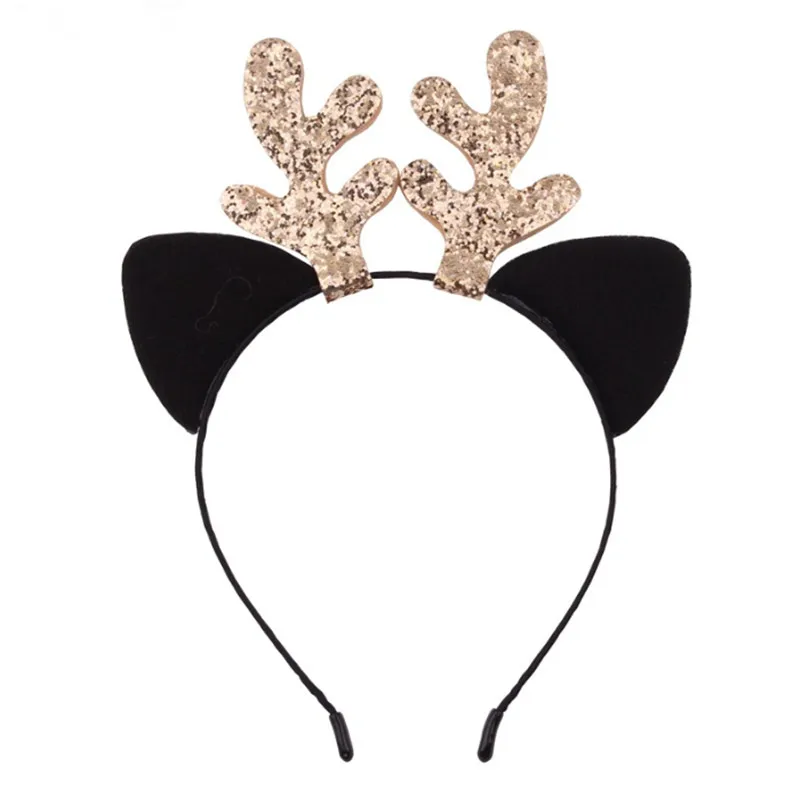 5 10pcs/lot New Antlers Reindeer Headband Christmas Elk Hairband Xmas Headband Accessories Hair Clasp Fancy Dress Up Party Decor - Цвет: 5