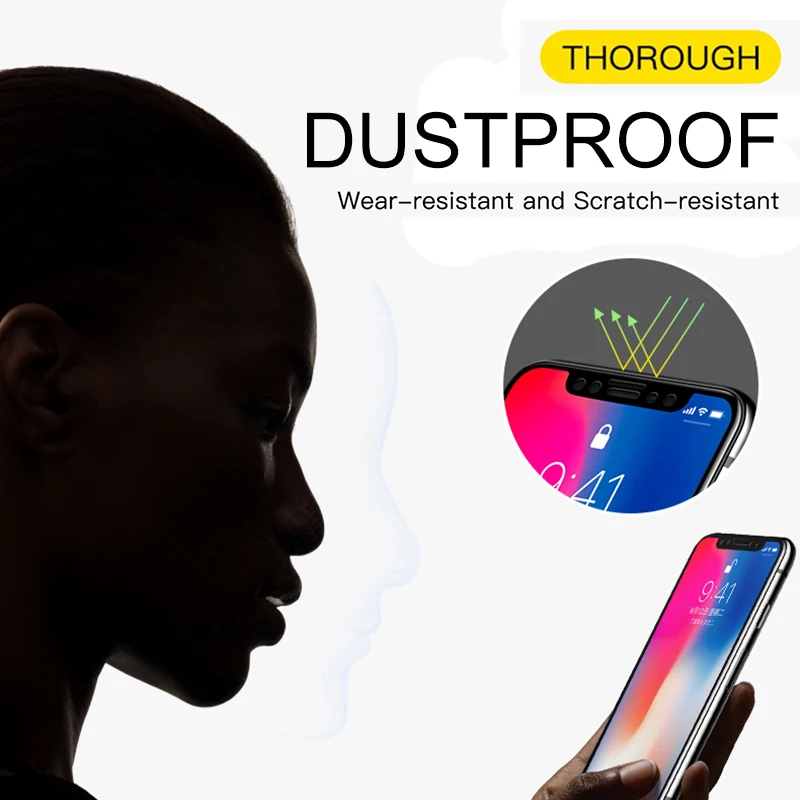  Anti-fingerprint 9D Display-schutz auf die für Apple iphone XR XS 11 Pro Max 10 6 S 6 S 7 8 Plus Ge