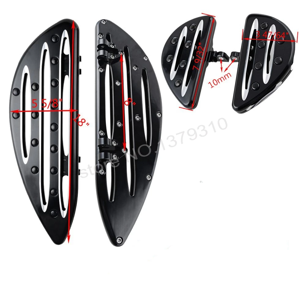 Черный драйвер половицы+ задний пассажирский костюм для Harley Touring Street Glide Road King