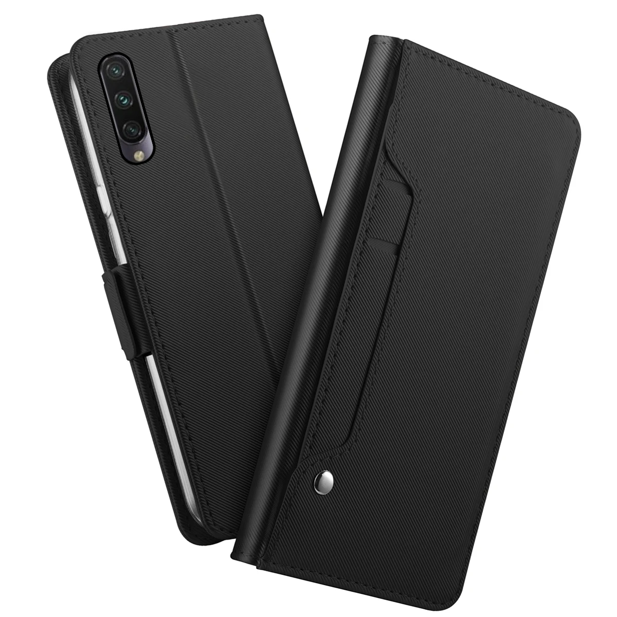 Чехол для Xiaomi mi A3 из искусственной кожи с откидной крышкой и подставкой, чехол-кошелек с карманом для всего тела с держателями карт mi ror и магнитной пряжкой mi A3
