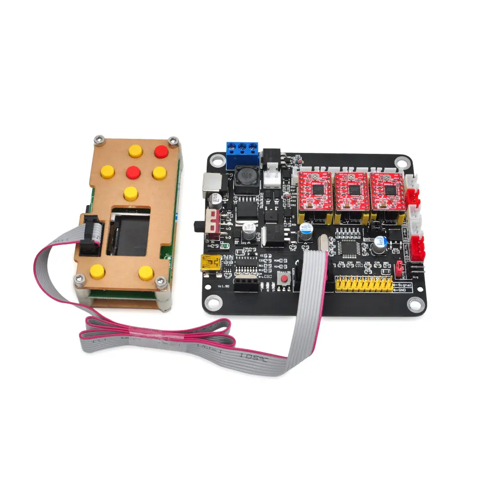  Enrutador CNC 3018/2418/1610 controlador CNC de 3 ejes Control GRBL tablero controlador USB doble t