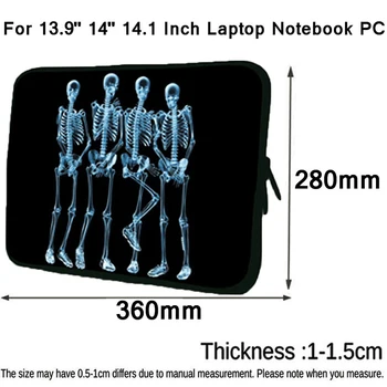 

Computer 13.9 Inch Funda Neoprene Hidden Handle Bag For 14.1 14 Inch Laptop Notebook PC Sleeve Accessories For Mens Boys Vogue