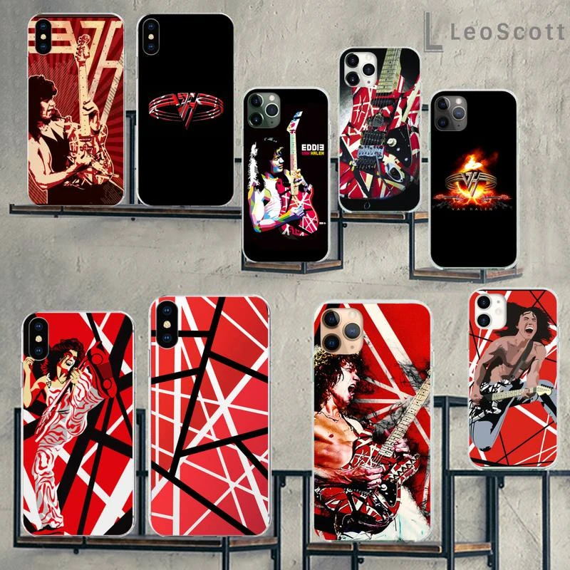 iphone 7 wallet case Eddie Van Halen Graphic Guitar Lovely Phone Case For iphone 12 5 5s 5c se 6 6s 7 8 plus x xs xr 11 pro max iphone 8 plus waterproof case