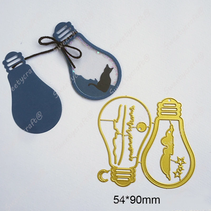 Light bulb drift bottle die cut 1