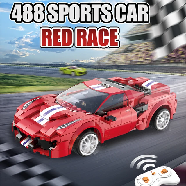 Cada City Remote Control Racing Car Compatible MOC Building Blocks RC Super Sports Car Bricks Children Boys Gifts Toys 2