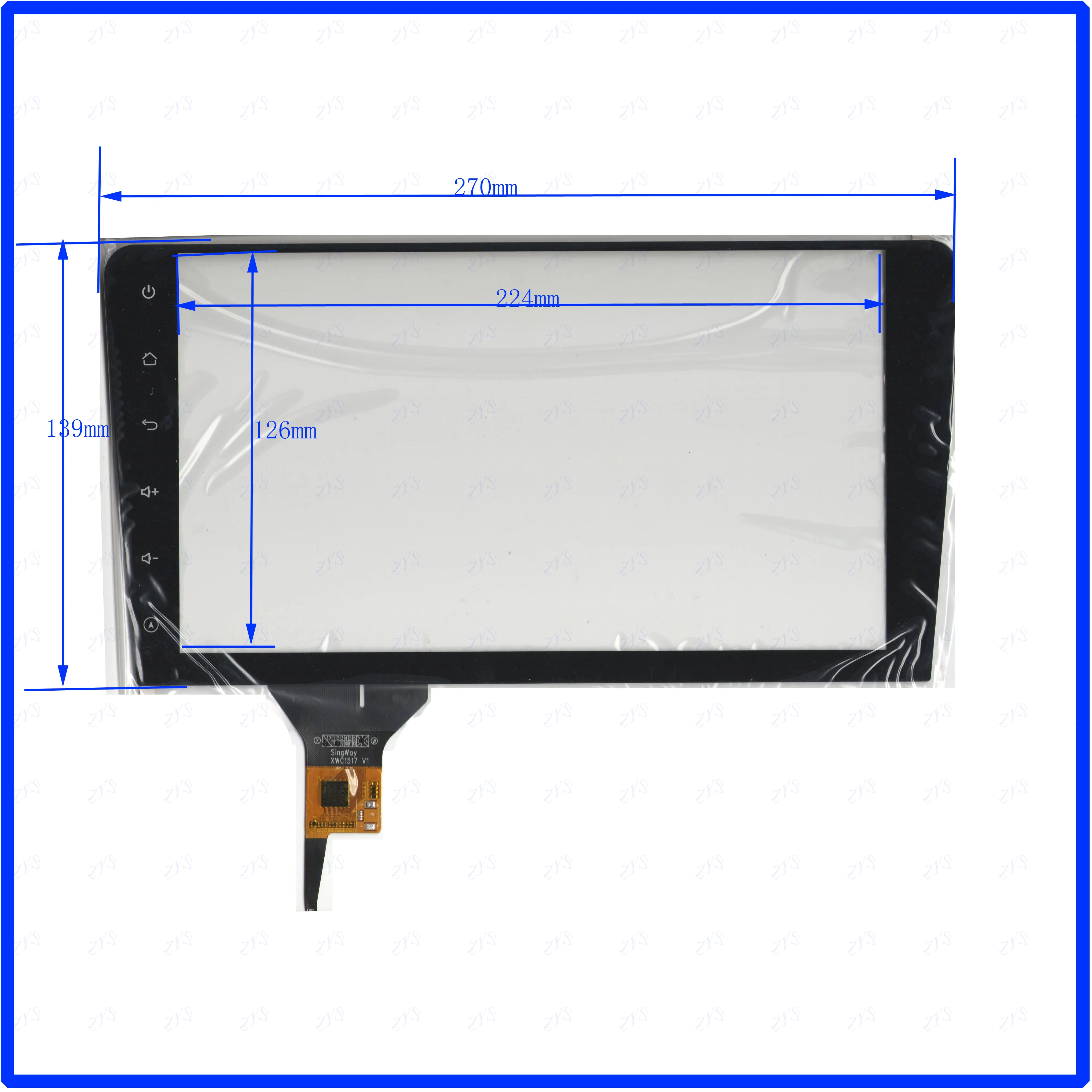 Сенсорная панель ZhiYuSun XWC1517 10 1 дюйма 270 мм * 139 6 дюймов GPS DVD многослойный комплект