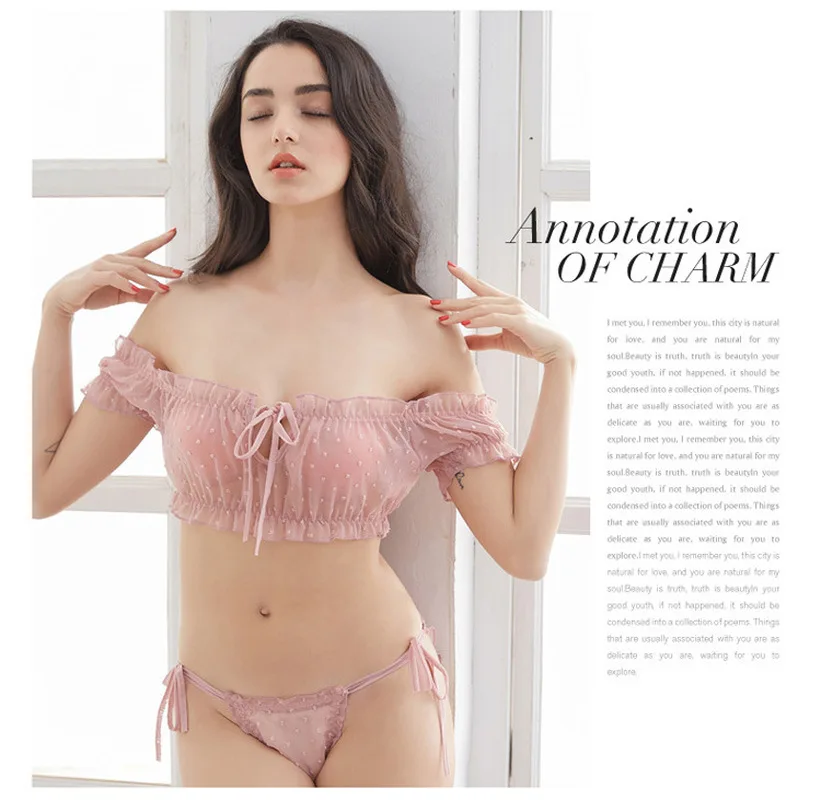 Женский комплект из 2 предметов соблазнительное нижнее белье милый и сексуальный