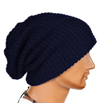 

Unisex Men Women Wind Knitted Woolly Winter Slouch Beanie Skateboard Hat Cap