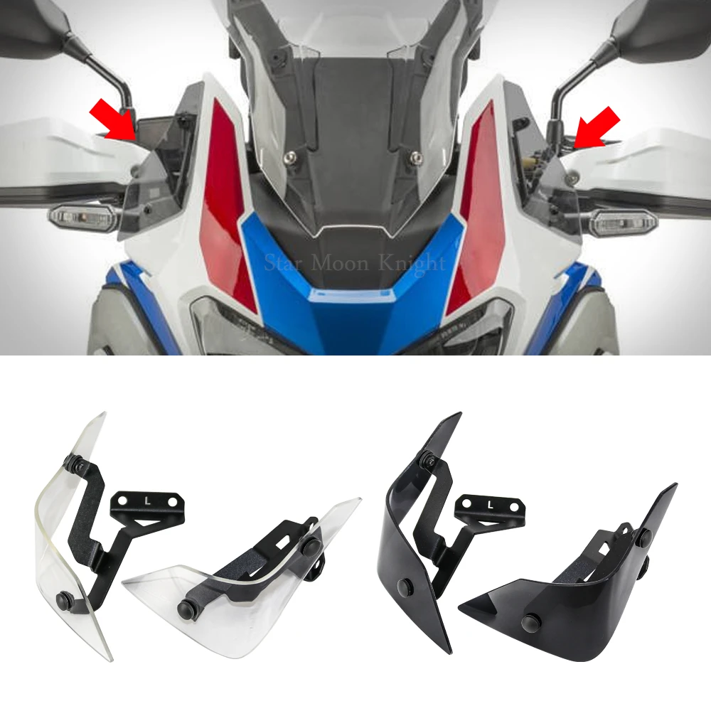 Motorcycle Side Windshield Windscreen Handshield Wind Deflector For