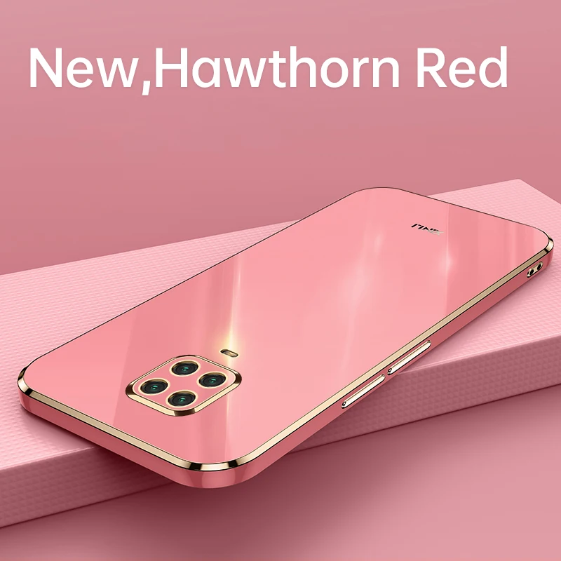 Premium Plating Silicone Phone Case - Straight Edge Soft Back Cover
