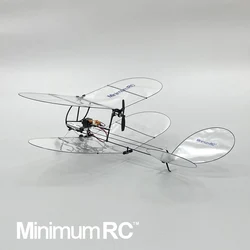 MinimumRC Shrimp V2 Biplane Ultra-light aircraft carbon fiber remote control glider indoor fixed wing three-way model aircraft