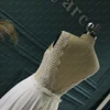 Mryarce Exquisite Lace Sleeves V Neck Chiffon A Line Wedding Dress Open Back Bridal Gowns 6