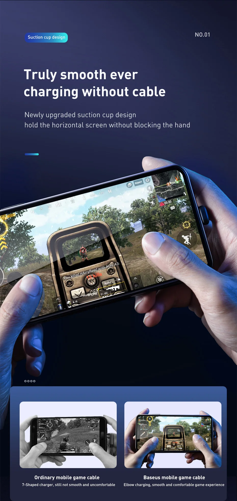 Baseus дизайн для игр кабель для iPhone кабель для зарядки с красочными лампами usb type C кабель для samsung Xiaomi USB C интерфейс