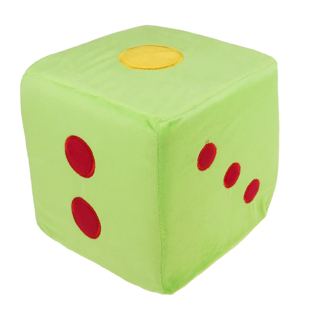 Creative Foam plush pillow Large Stuffed Dice Toy 20cm Length for Playing Teaching Materials D