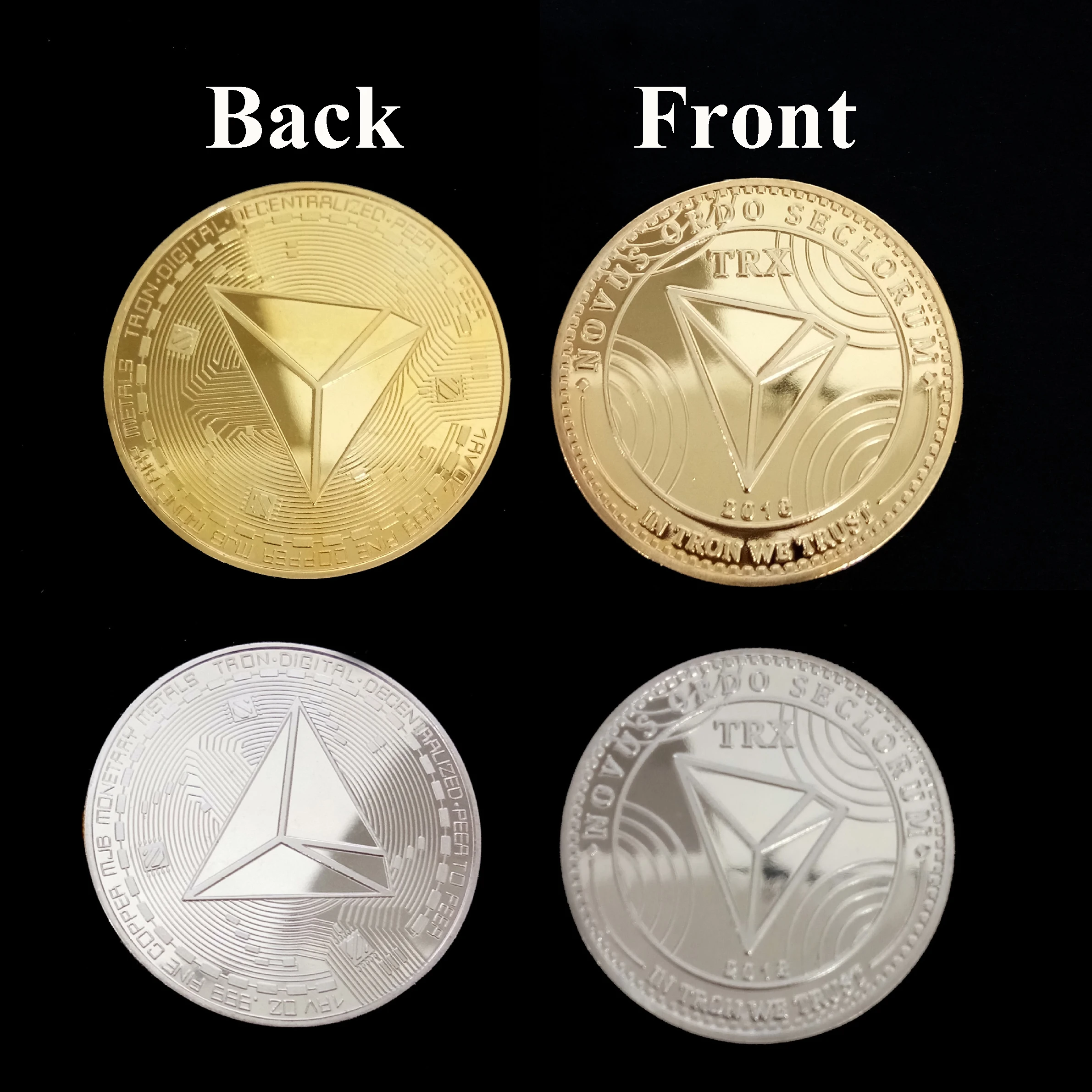 Replica Bitcoin Oro Moneta Commemorativa TRON TRX Bitcoin - Replica  Placcata Oro/argento Per Collezione (40mm, 30g) Moneta Commemorativa Bitcoin  TRON Replica Oro 40mm