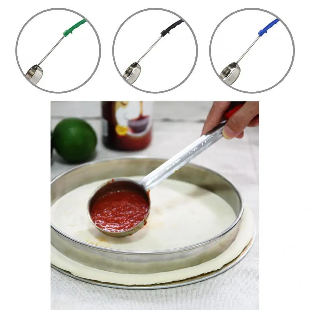 Good Sauce Ladle Smooth Surface 5 Colors Sauce Measuring Spoon Pizza Portion Control Serving Spoon