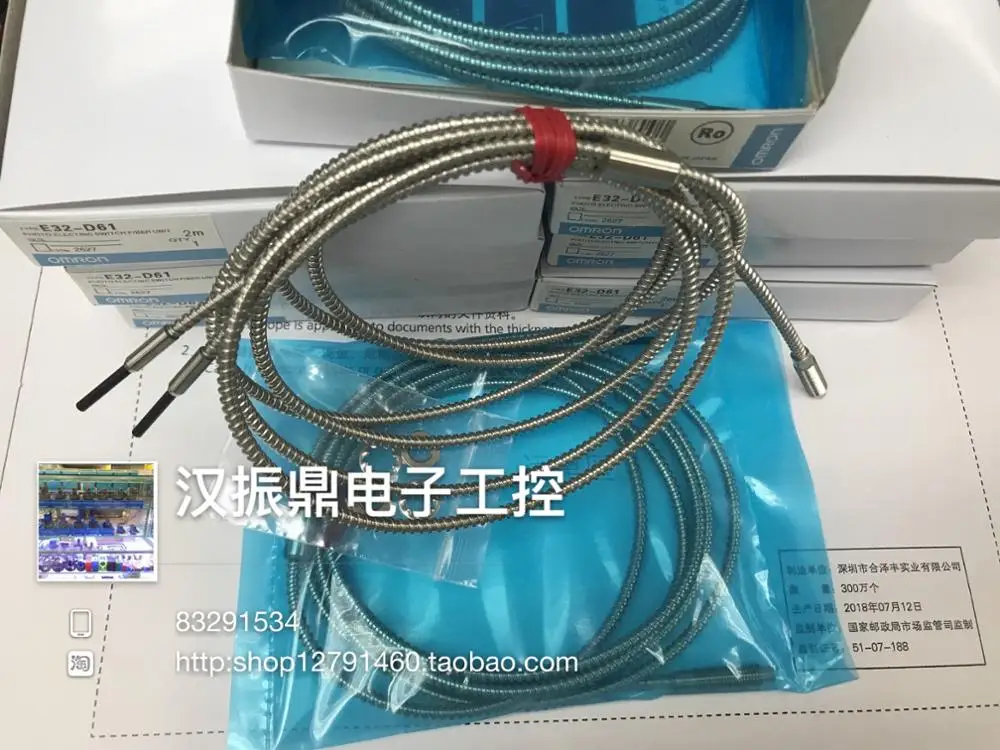 

New Omron high temperature fiber optic sensor E32-D61 E32-T62 E32-D73 E32-D73-S