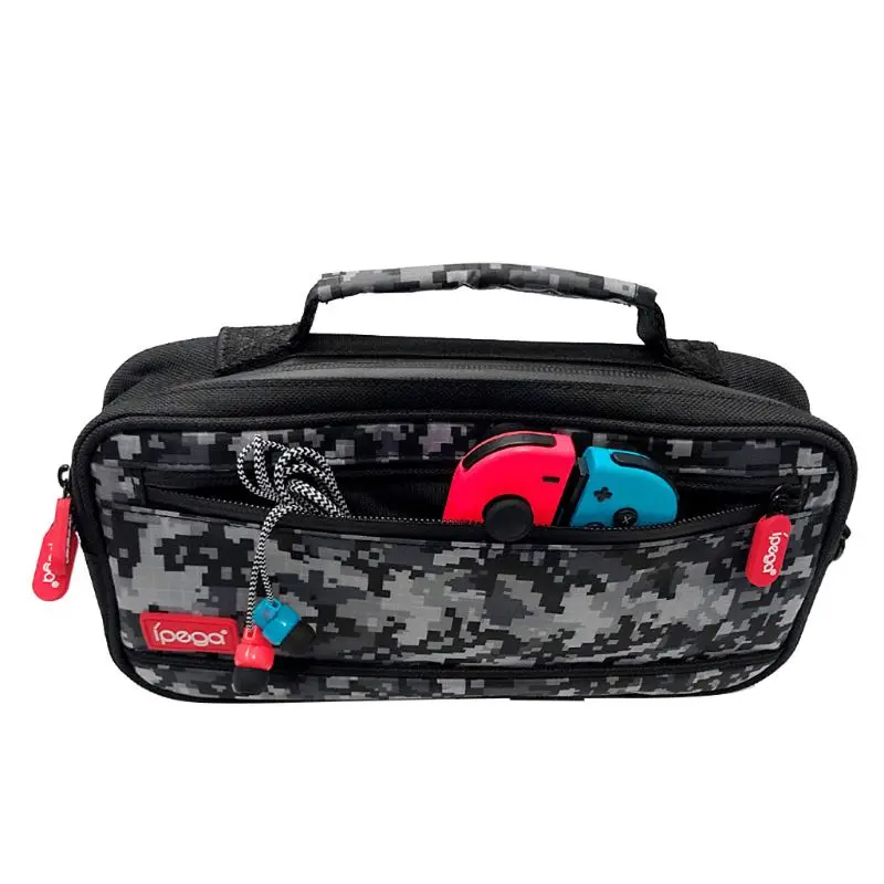 Portable Multi-functional Shoulder Bag Camouflage Carrying Case Storage Handbag for NS Switch Lite Console Accessories