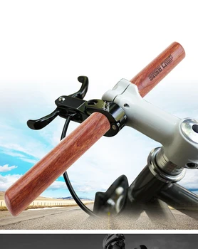 

New Arrival Fashion Road Bike Handlebar 160g Bruma Rosewood Retro Bike Handlebar 25.4mm Cross Handlebar
