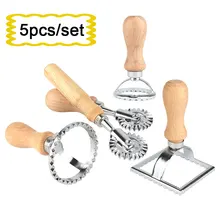 5 шт./пакет боковая Цветочная форма для выпечки печенья паста торт закуски выпечка Инструменты ручная резка тисненые пельменки тиснение машина